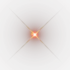 Bright star with radiant beams